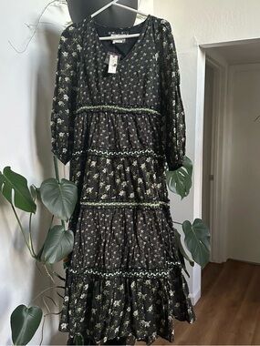Anthropologie Karoline Midi Dress